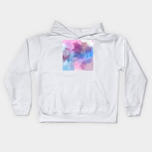 Blue and Lavender Watercolors Kids Hoodie